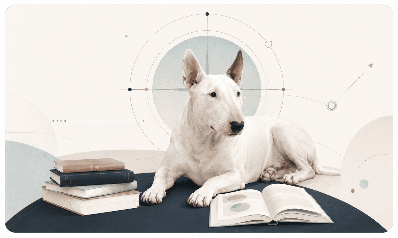 Bull Terrier learning and books image