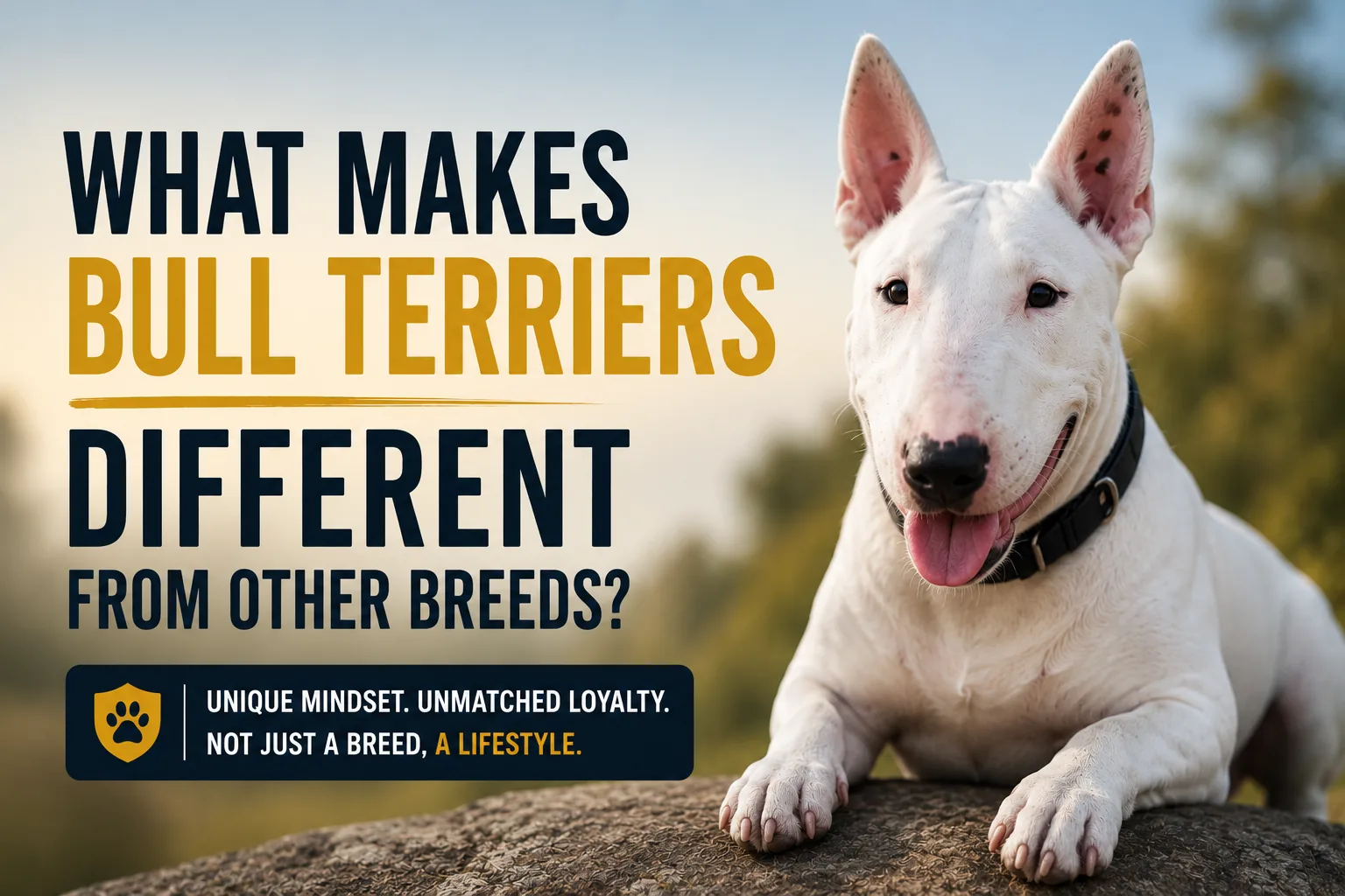 What makes Bull Terriers different from other breeds
